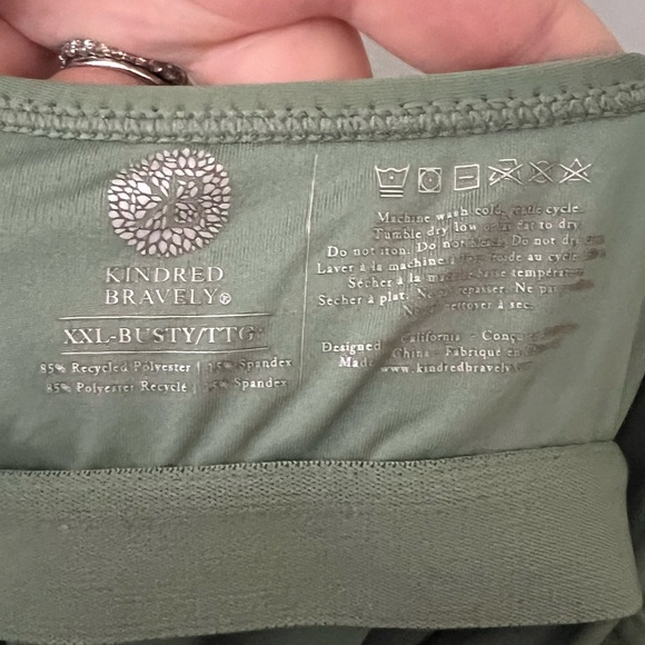 Kindred Bravely Ruffle Wrap Maternity & Nursing One Piece Swimsuit | XXL-Busty - Picture 8 of 10